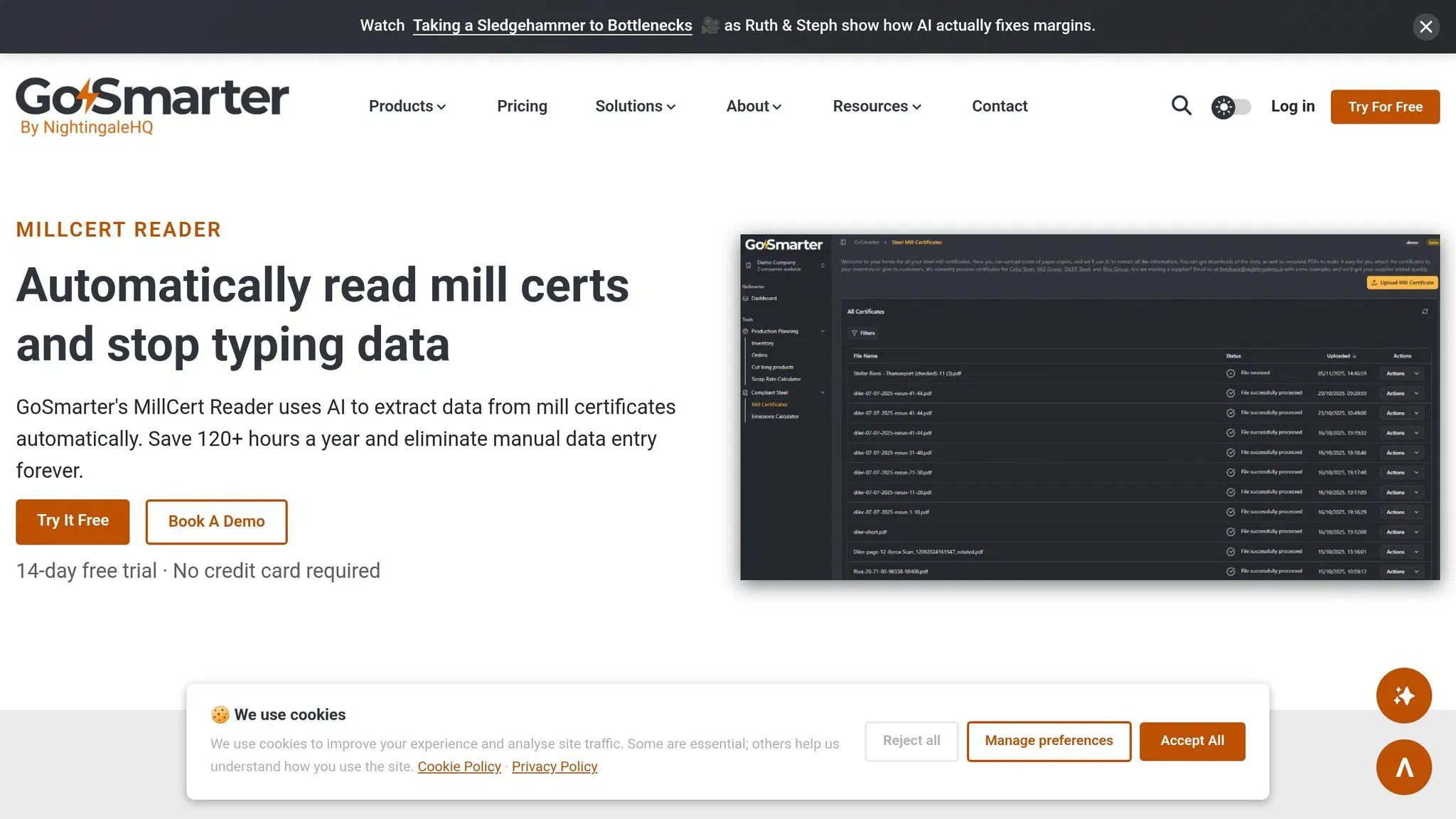 MillCert Reader